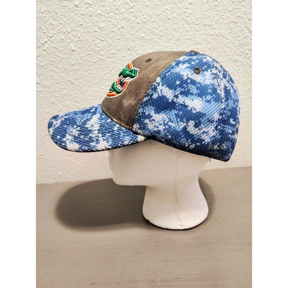 Collegiate Vtg FLORIDA GATORS Adjustable Snapback Hat Cap Digital Style Camo - Picture 6 of 10